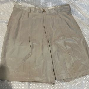 JAMAICA JAXX 100% SILK PLEATED FRONT SHORTS 34